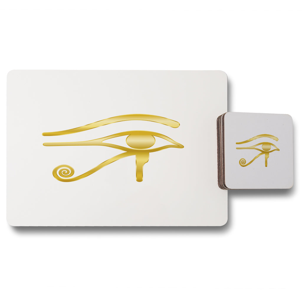 New Product The Eye Of Horus (Placemat & Coaster Set)  - Andrew Lee Home and Living
