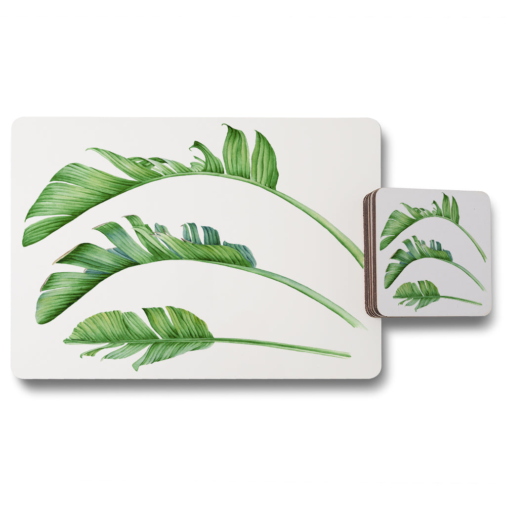 New Product Triple Botanical (Placemat & Coaster Set)  - Andrew Lee Home and Living