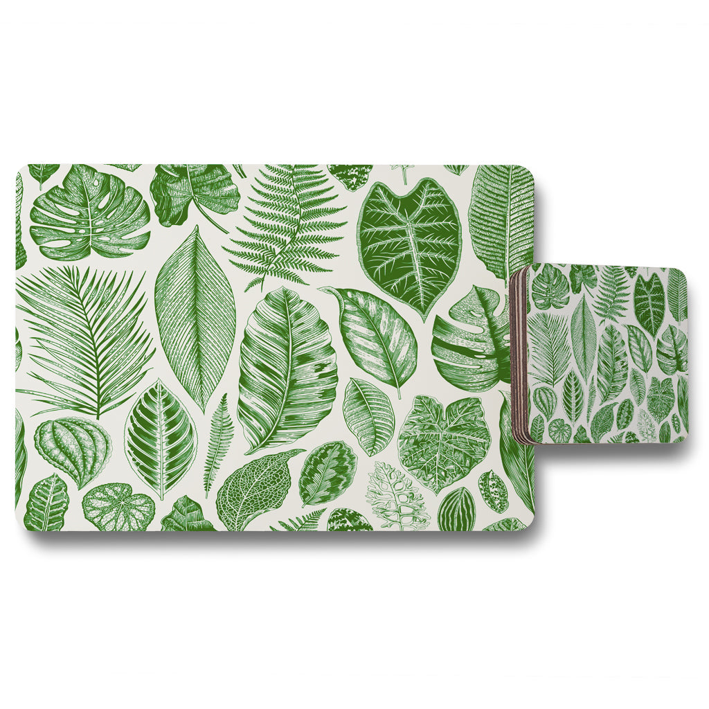 New Product Leaves Mixed (Placemat & Coaster Set)  - Andrew Lee Home and Living