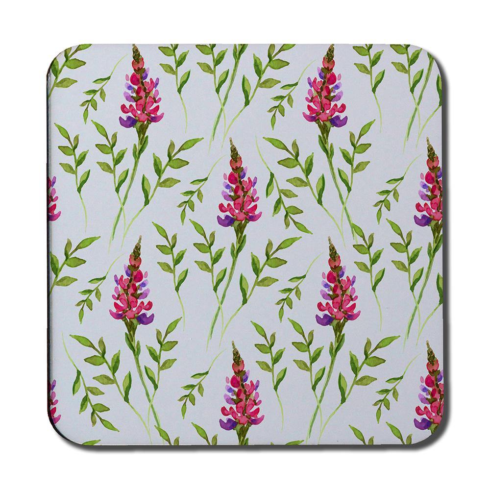 Pink & Green Leaves (Coaster) - Andrew Lee Home and Living