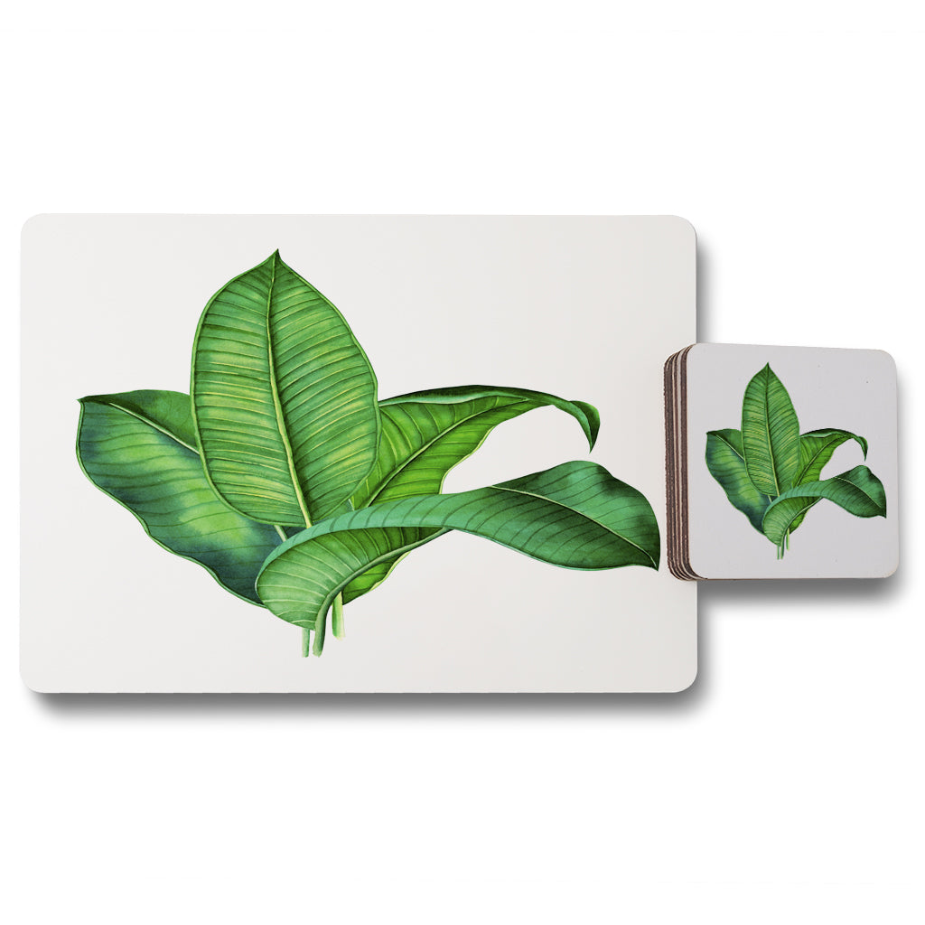 New Product Bunched Leaves (Placemat & Coaster Set)  - Andrew Lee Home and Living