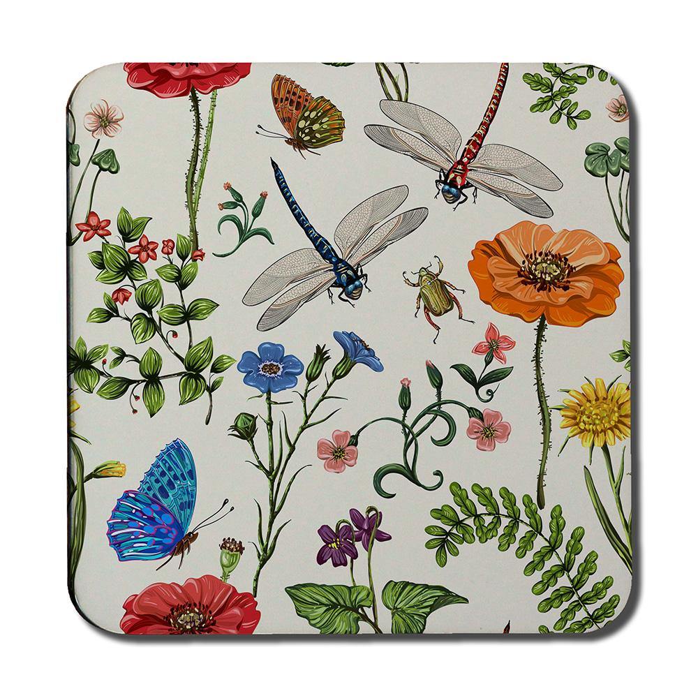 Flowers & Insects (Coaster) - Andrew Lee Home and Living