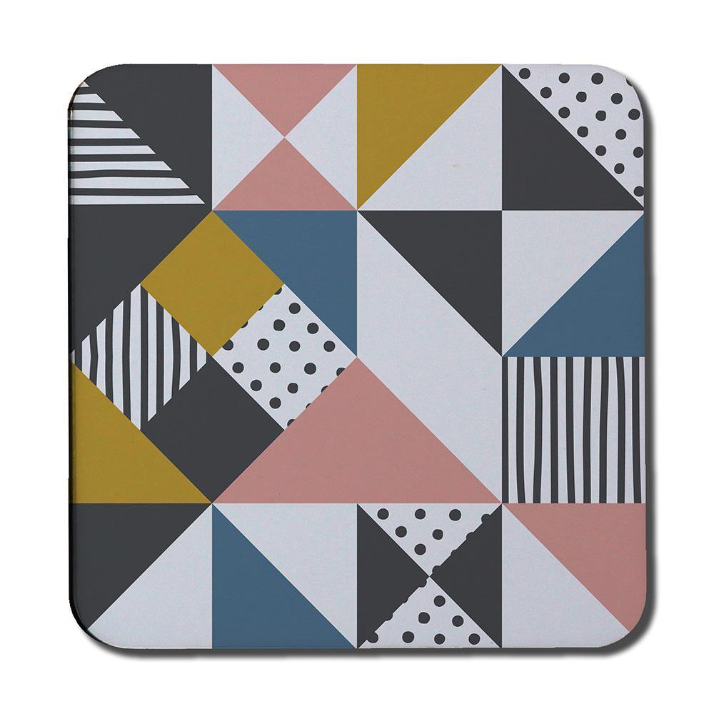 Coloured Geometric Pattern (Coaster) - Andrew Lee Home and Living