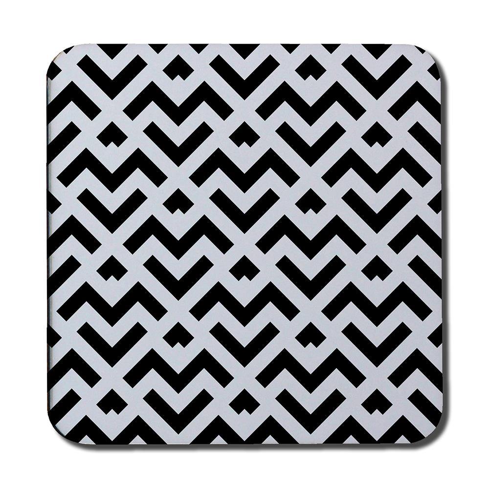 Black & White Geometric (Coaster) - Andrew Lee Home and Living