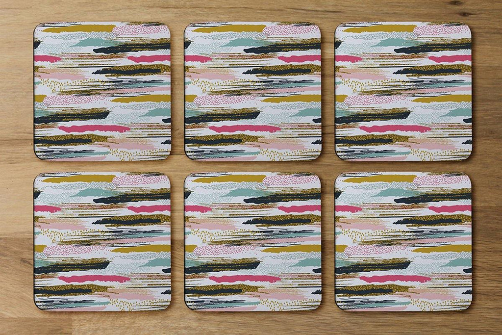 Coloured Stripes & Spots (Coaster) - Andrew Lee Home and Living