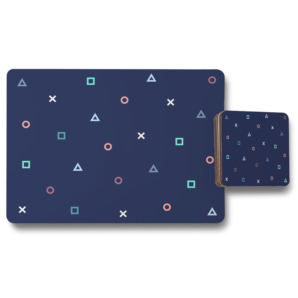 New Product Hipster Pattern (Placemat & Coaster Set)  - Andrew Lee Home and Living