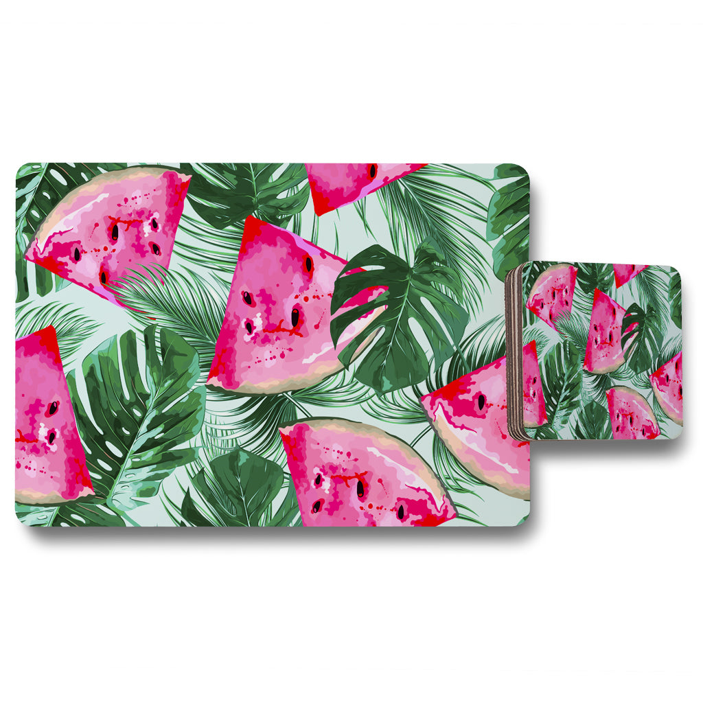 New Product Watermelon (Placemat & Coaster Set)  - Andrew Lee Home and Living