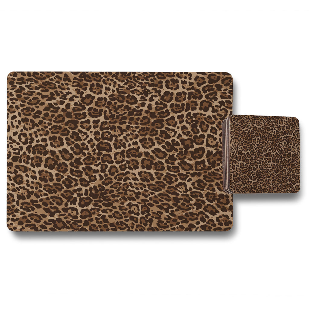 New Product Leopard Print (Placemat & Coaster Set)  - Andrew Lee Home and Living