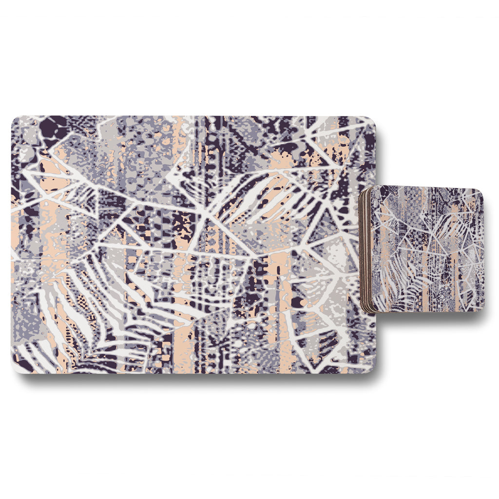 New Product Grunged Print (Placemat & Coaster Set)  - Andrew Lee Home and Living