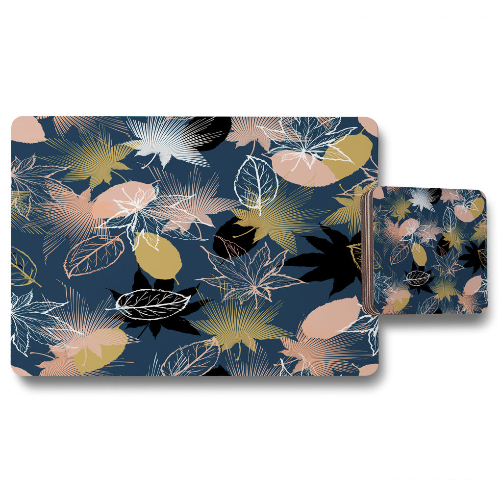 New Product Maple Leaves (Placemat & Coaster Set)  - Andrew Lee Home and Living