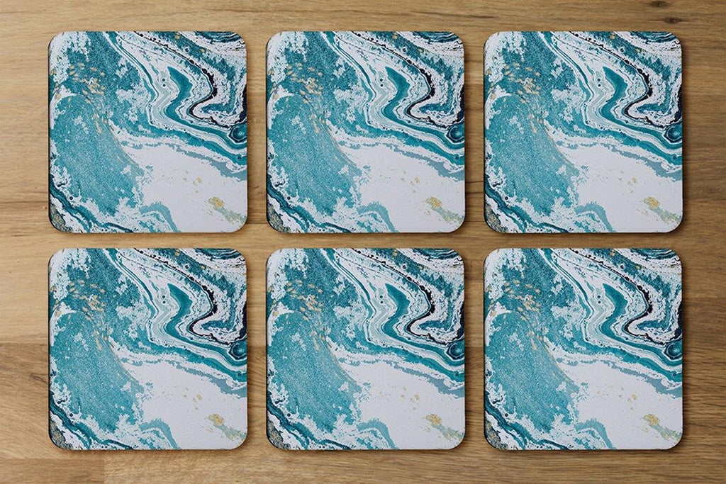 Marble In Blue (Coaster) - Andrew Lee Home and Living