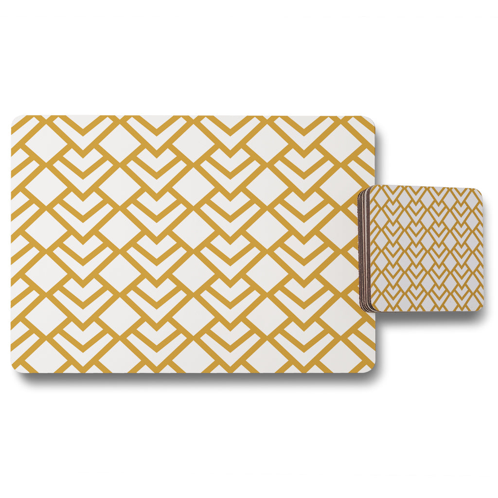 New Product Geometric Scales (Placemat & Coaster Set)  - Andrew Lee Home and Living