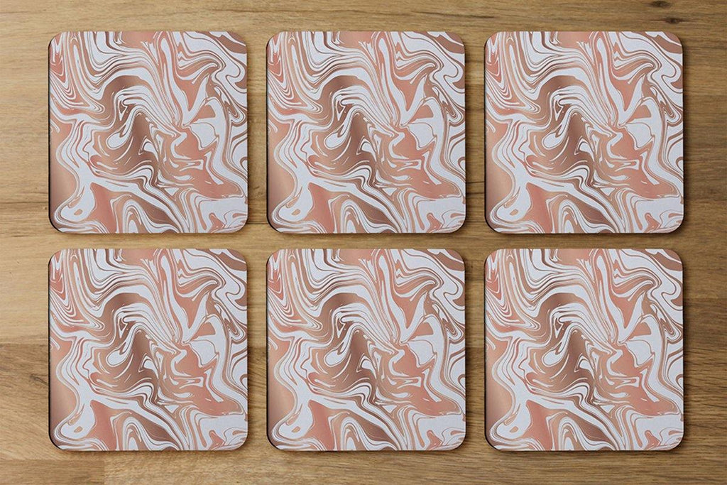 Rose Gold Marble (Coaster) - Andrew Lee Home and Living