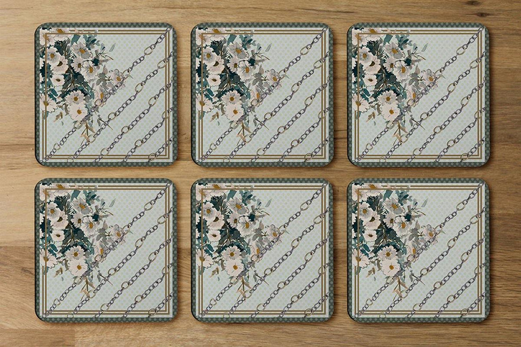 Flowers & Chain Links (Coaster) - Andrew Lee Home and Living