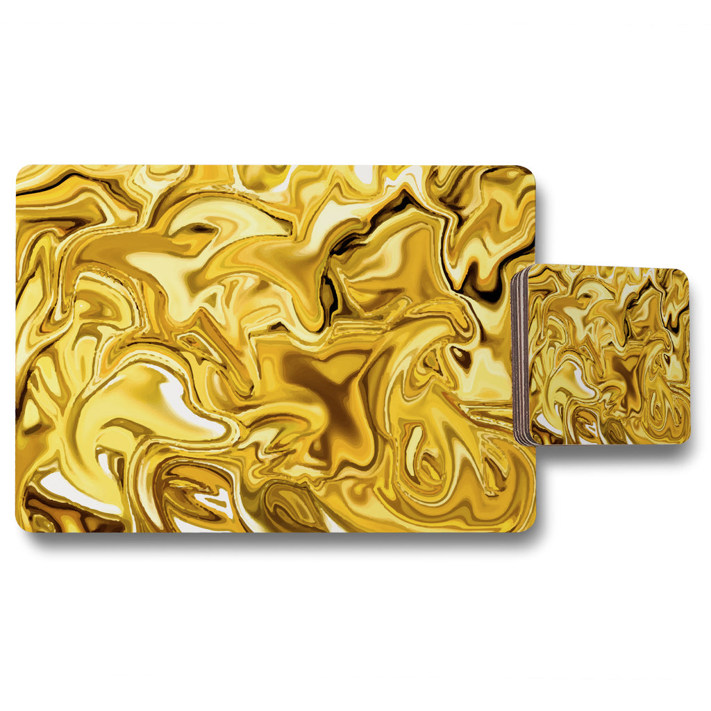 New Product Golden Liquid (Placemat & Coaster Set)  - Andrew Lee Home and Living