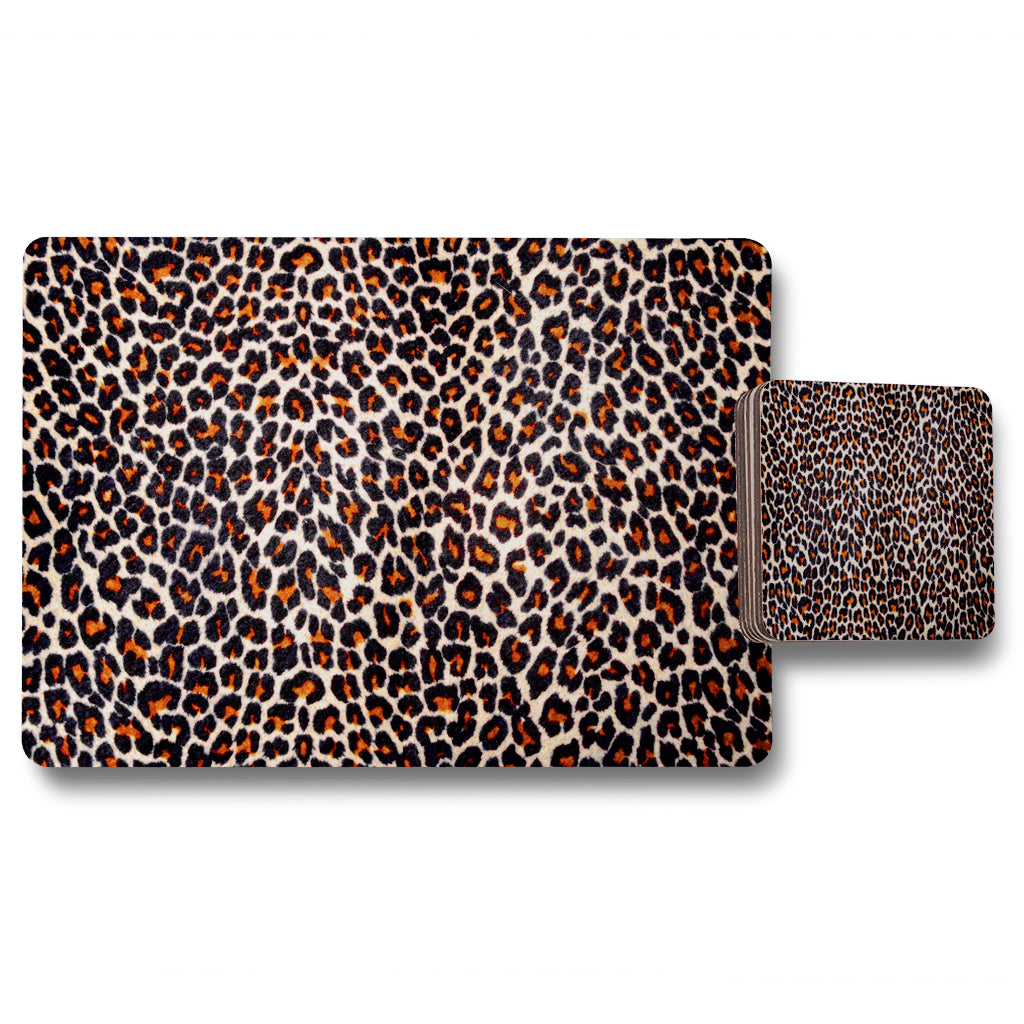 New Product Print of Leopard Skin (Placemat & Coaster Set)  - Andrew Lee Home and Living
