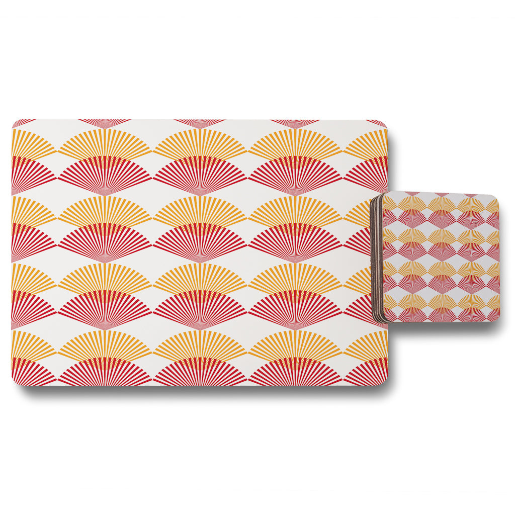 New Product Geometric Sea Shells (Placemat & Coaster Set)  - Andrew Lee Home and Living