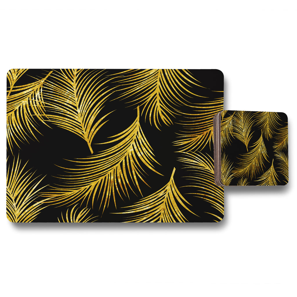 New Product Golden Tropical (Placemat & Coaster Set)  - Andrew Lee Home and Living