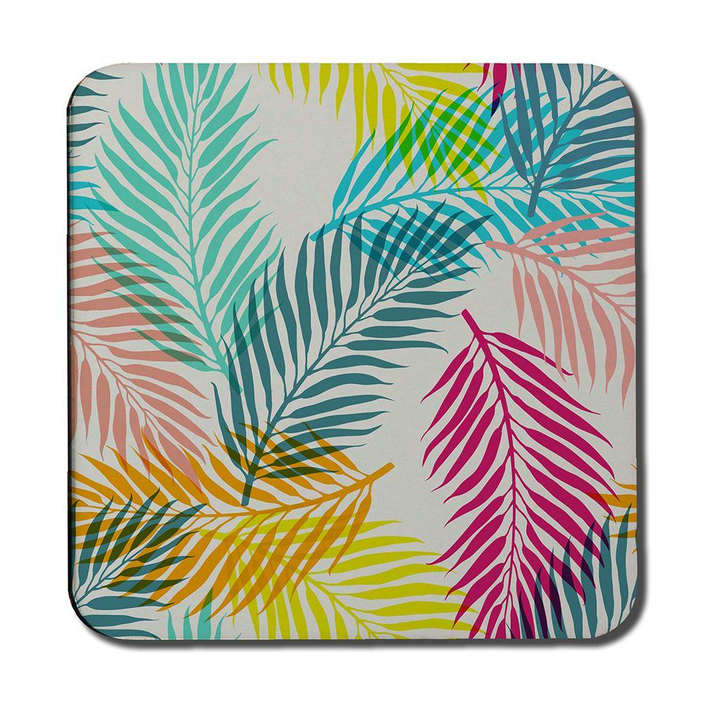 Multi Coloured Tropical Leaves (Coaster) - Andrew Lee Home and Living