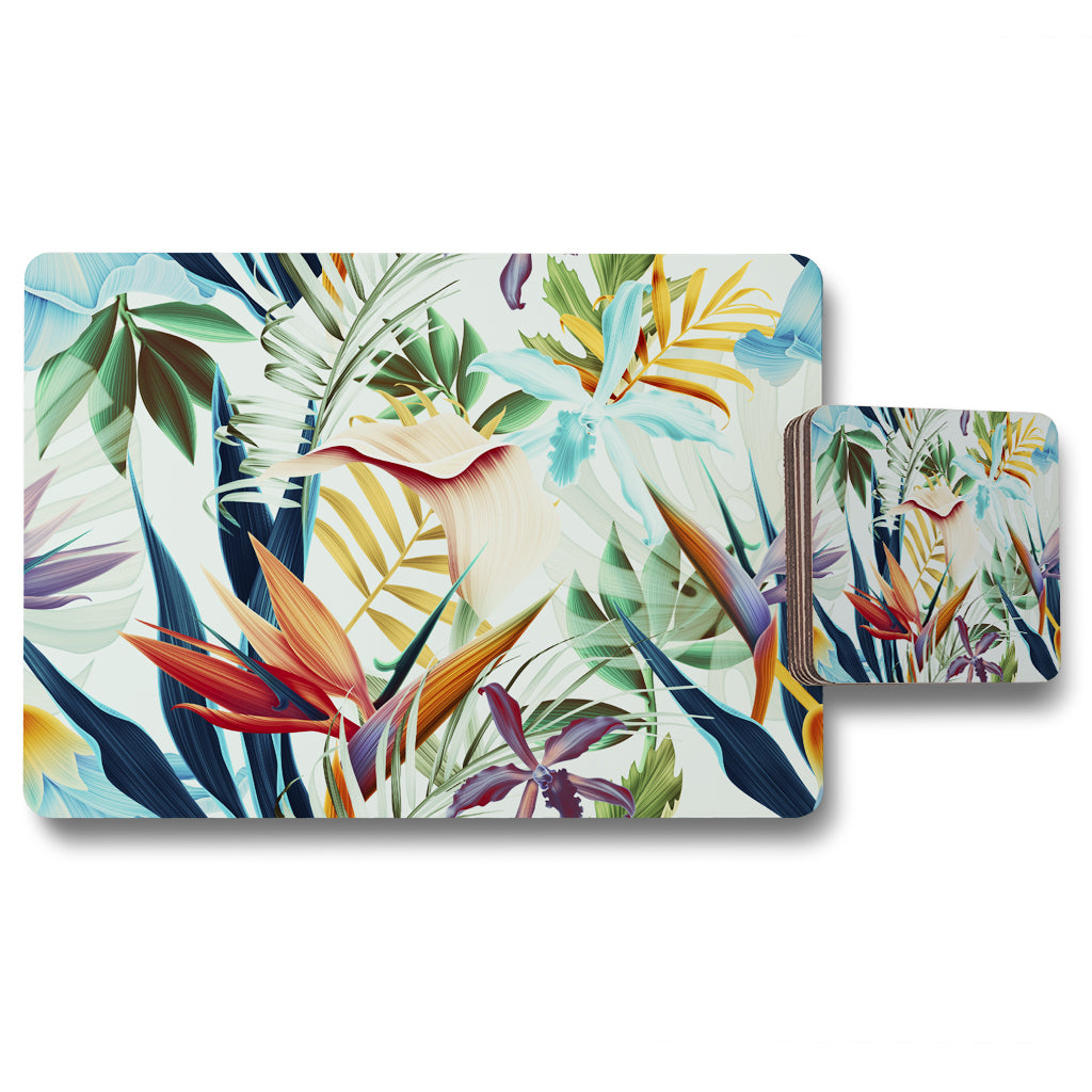 New Product Tropical Plants (Placemat & Coaster Set)  - Andrew Lee Home and Living
