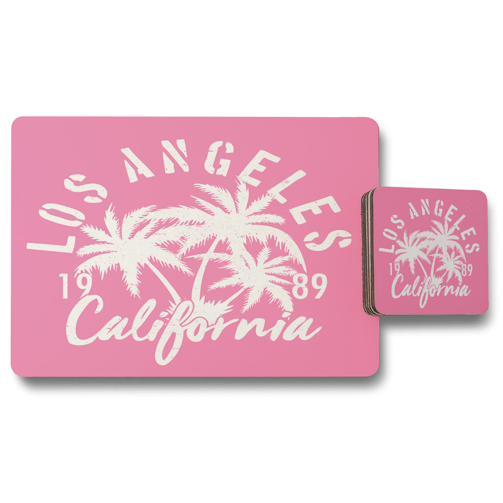 New Product Los Angeles California (Placemat & Coaster Set)  - Andrew Lee Home and Living