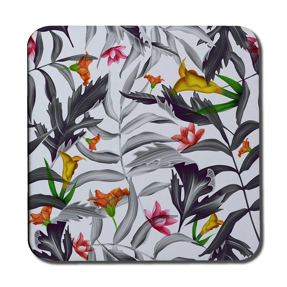 Monochrome Leaves (Coaster) - Andrew Lee Home and Living