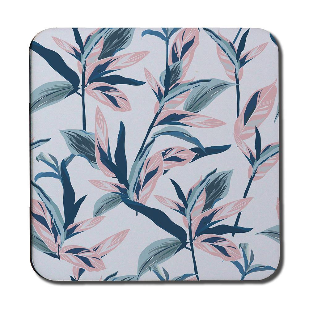 Winter Pink & Blue Flowers (Coaster) - Andrew Lee Home and Living