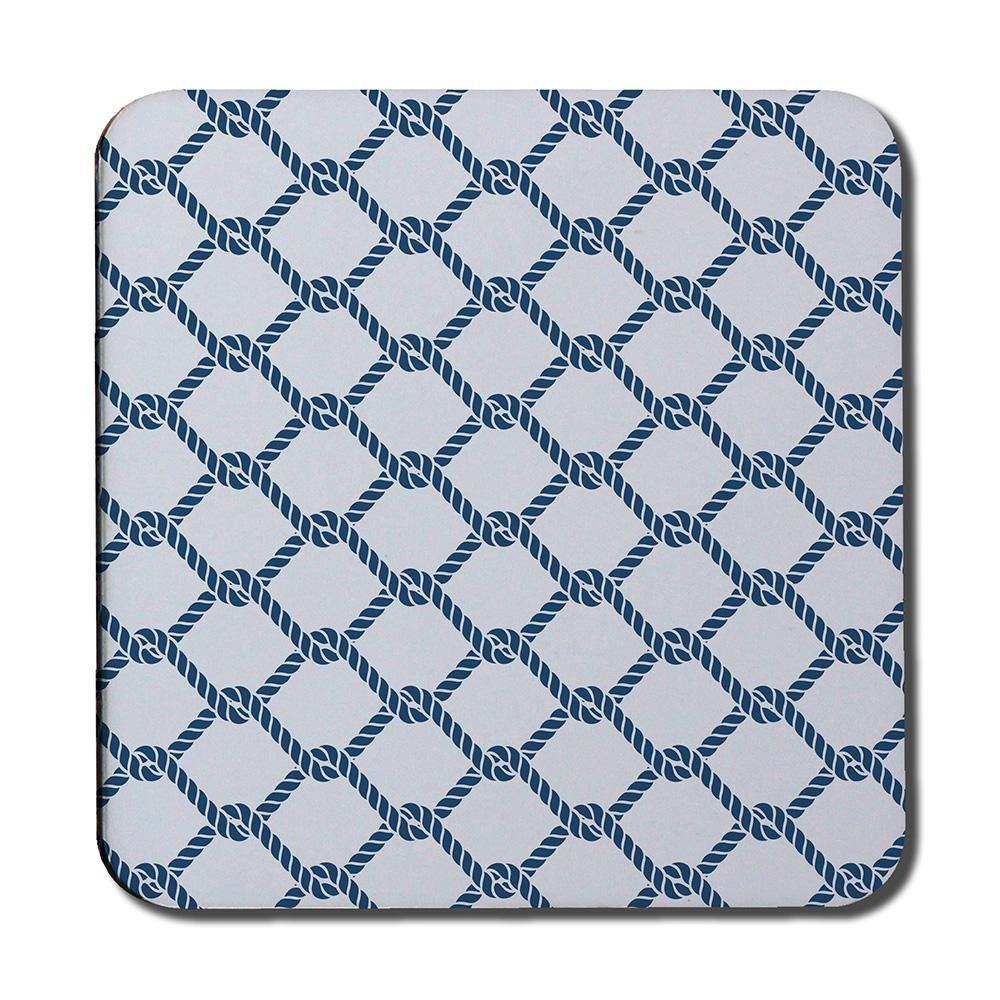 Navy Chainlink Rope (Coaster) - Andrew Lee Home and Living