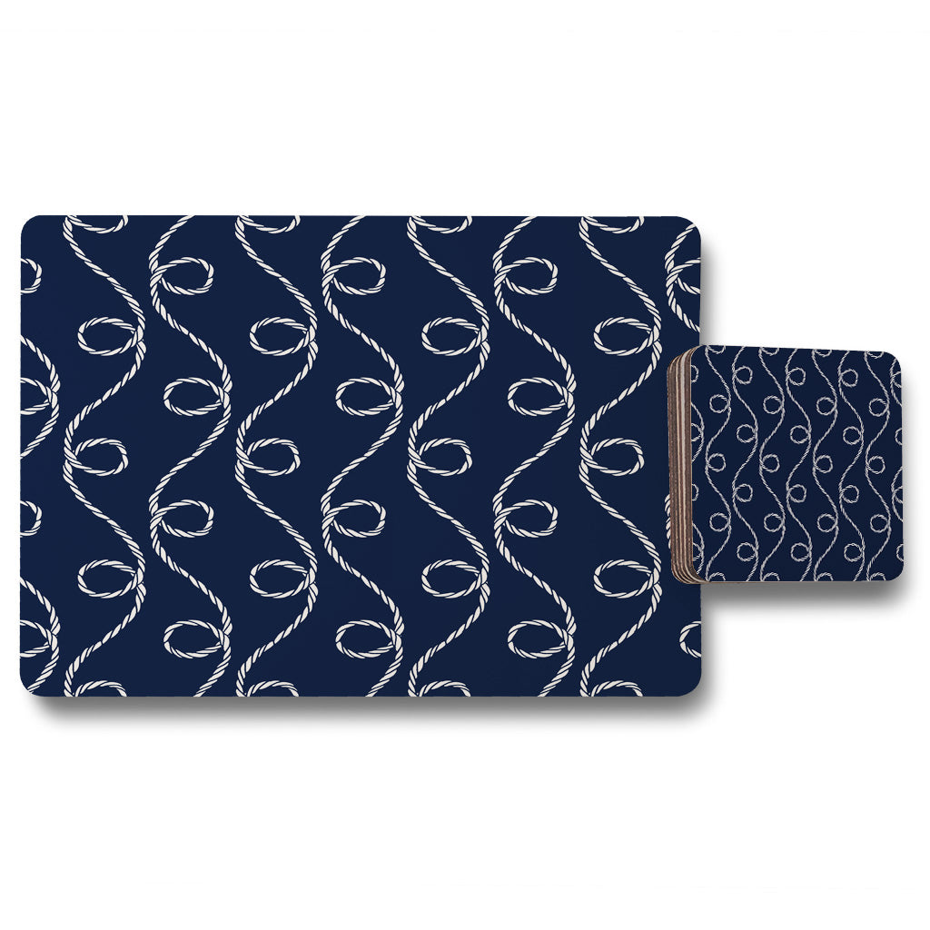 New Product Swirled Rope (Placemat & Coaster Set)  - Andrew Lee Home and Living