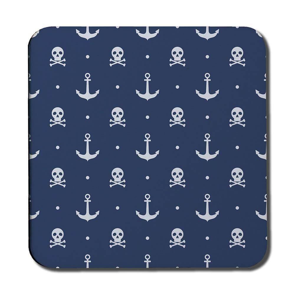 Anchor with Skull & Bones (Coaster) - Andrew Lee Home and Living