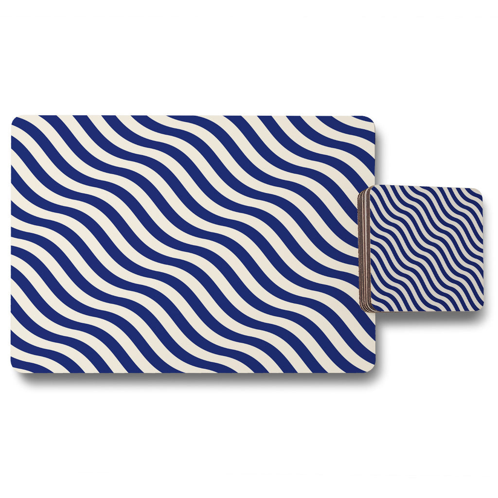 New Product Wavey Lines (Placemat & Coaster Set)  - Andrew Lee Home and Living