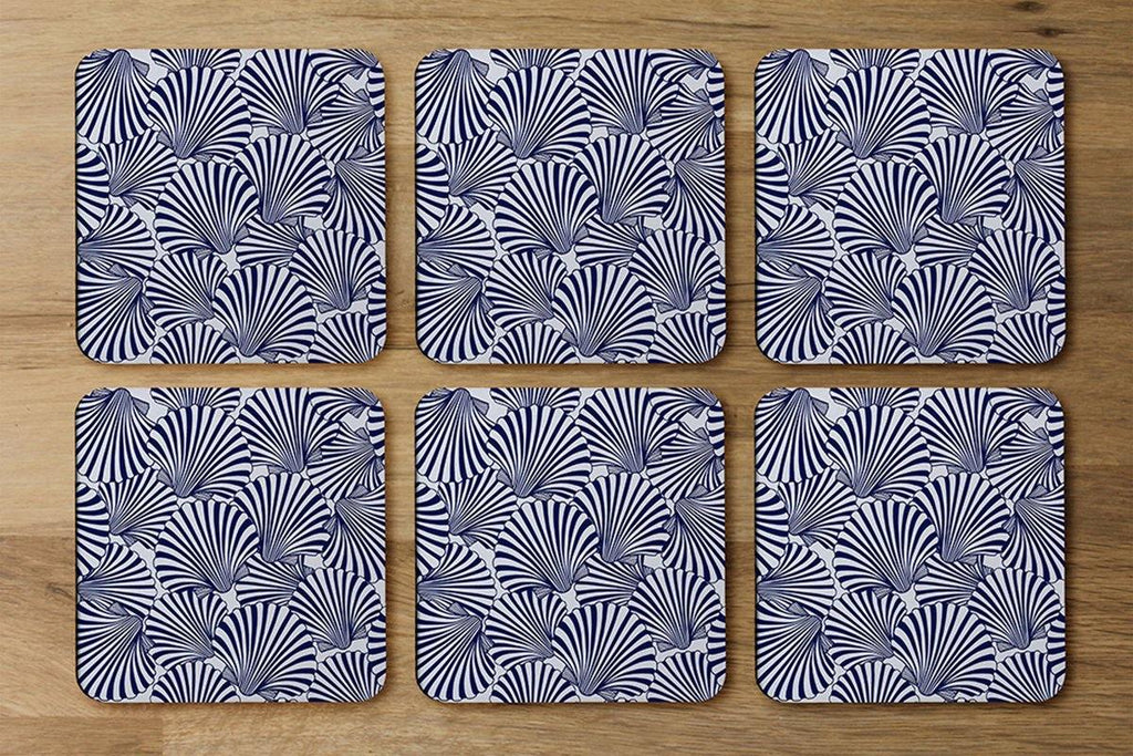 Striped Sea Shells (Coaster) - Andrew Lee Home and Living