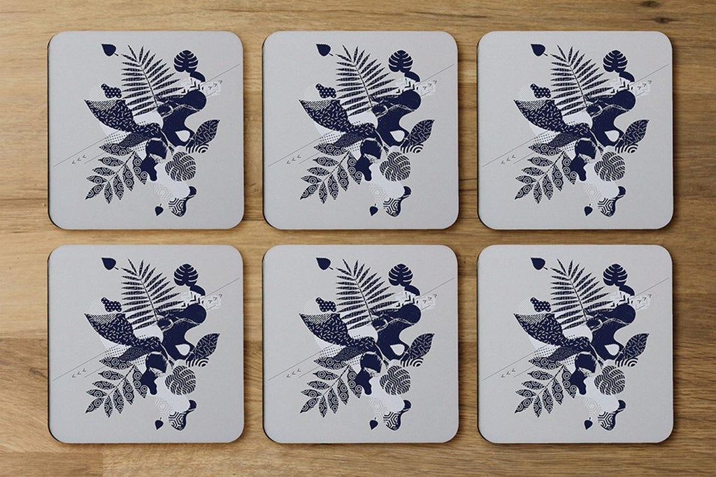 Decorative Leaf Prints (Coaster) - Andrew Lee Home and Living