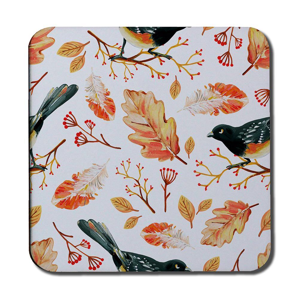 Birds & Leaves in Autumn (Coaster) - Andrew Lee Home and Living