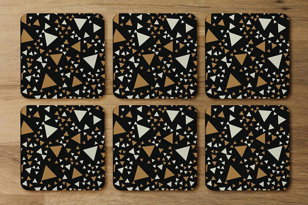 Triangles on Black (Coaster) - Andrew Lee Home and Living