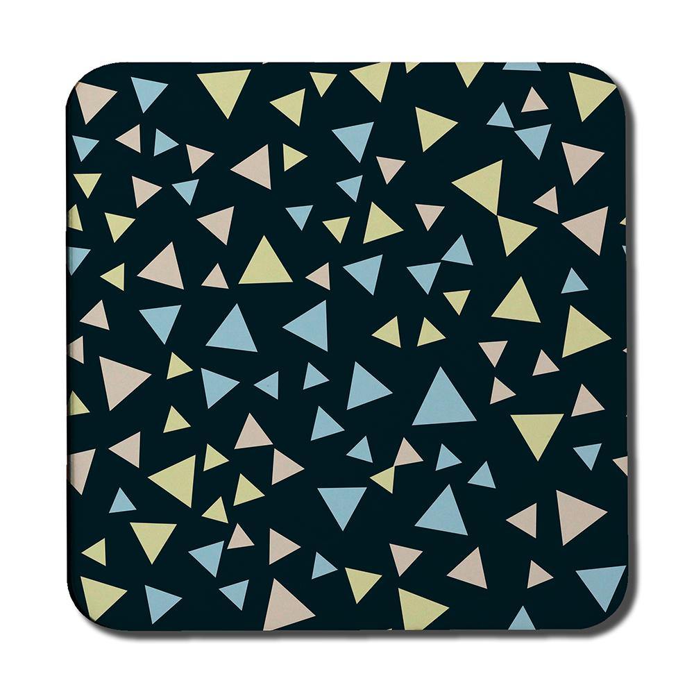 Yellow & Blue Triangles (Coaster) - Andrew Lee Home and Living