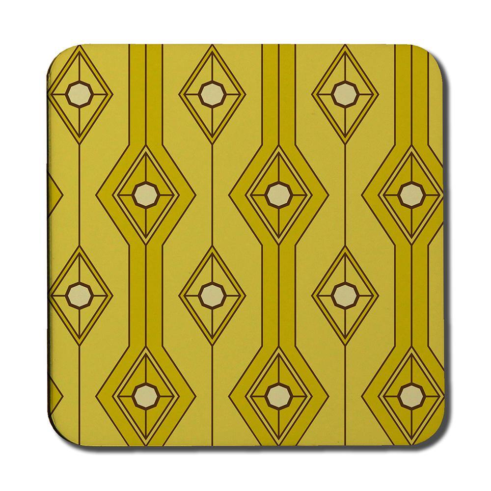 Yellow Geometric (Coaster) - Andrew Lee Home and Living