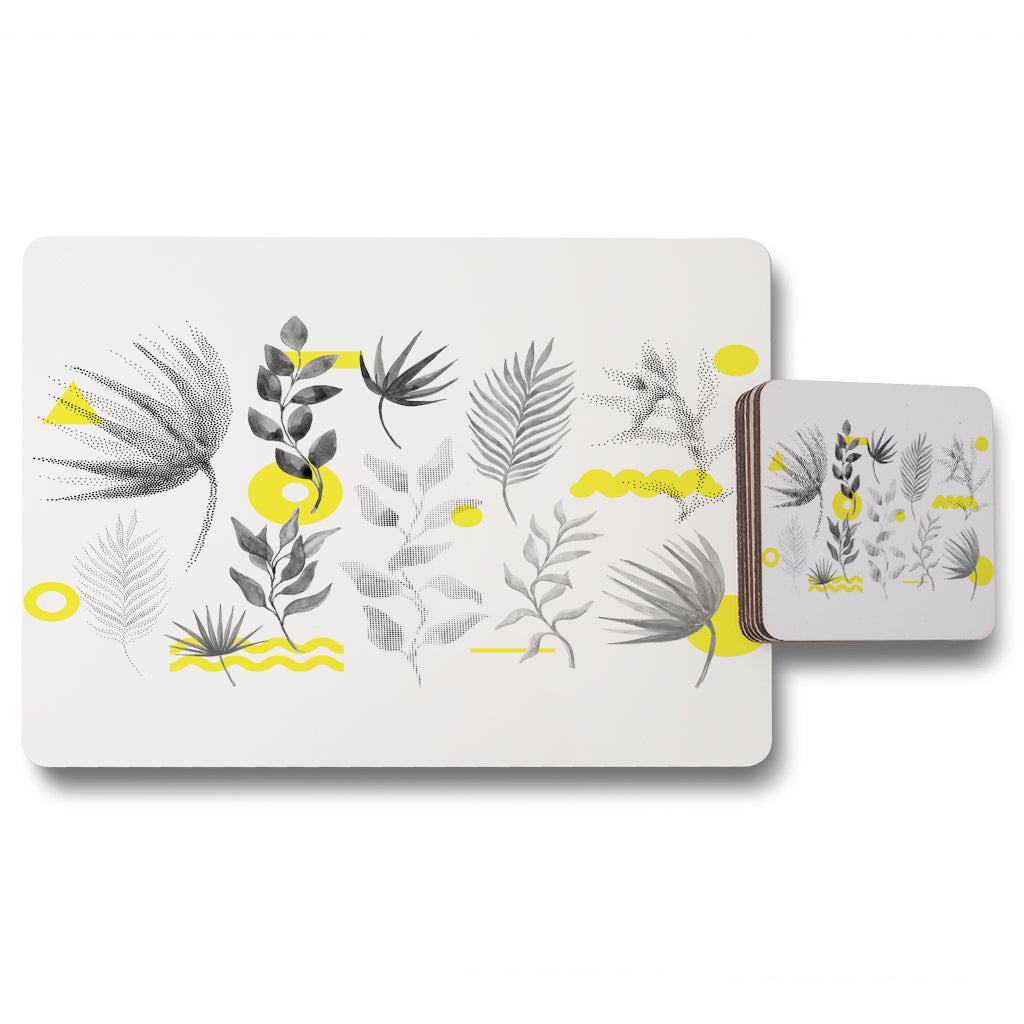 New Product Selection Of Leaves (Placemat & Coaster Set)  - Andrew Lee Home and Living