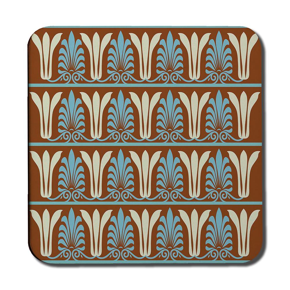Egyptian Flower Ornament Pattern (Coaster) - Andrew Lee Home and Living
