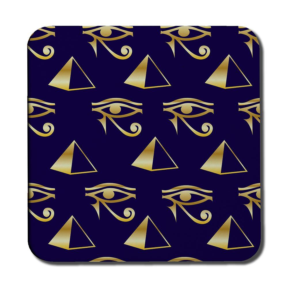 Gold Pyramid & Eye Of Horus (Coaster) - Andrew Lee Home and Living