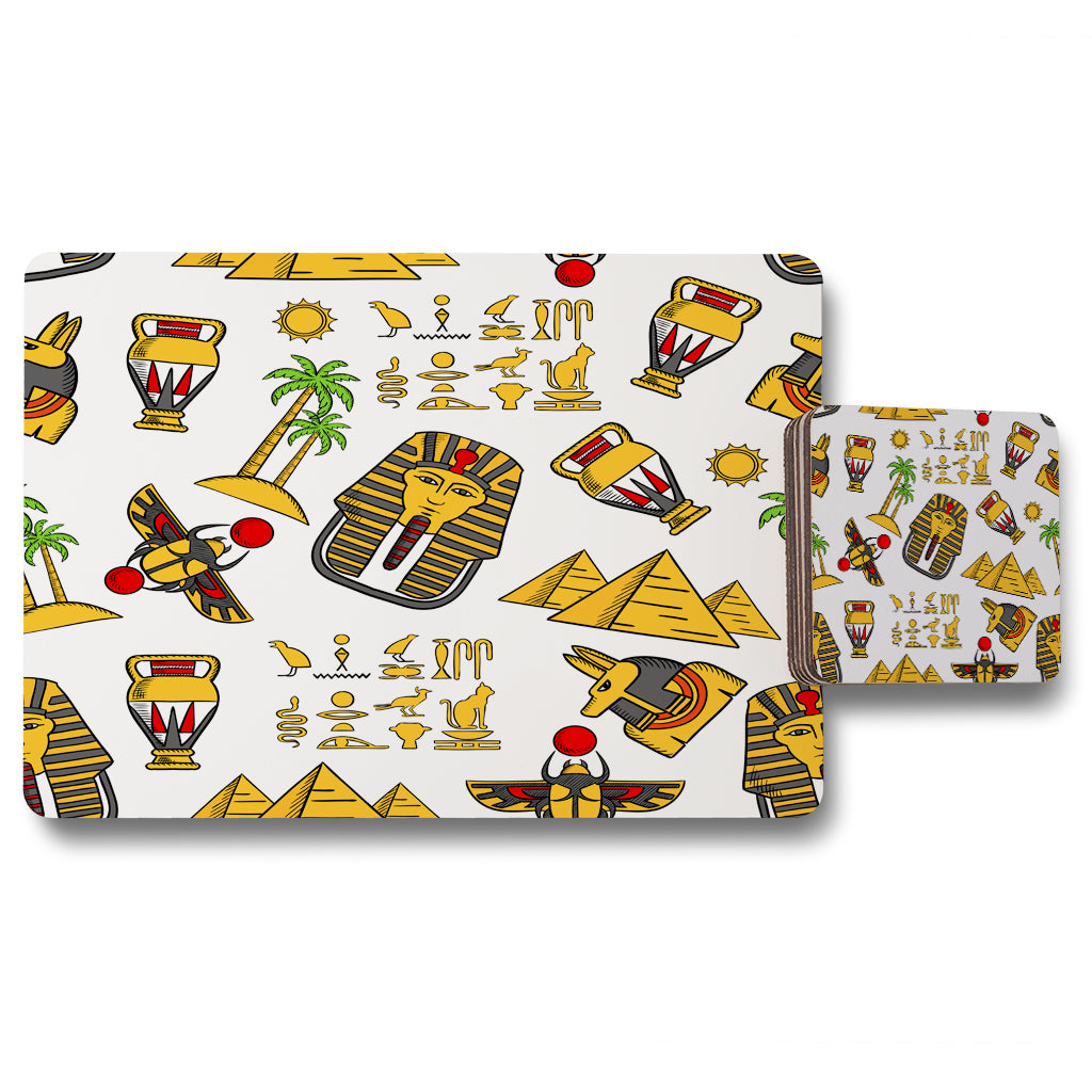 New Product Egypt (Placemat & Coaster Set)  - Andrew Lee Home and Living