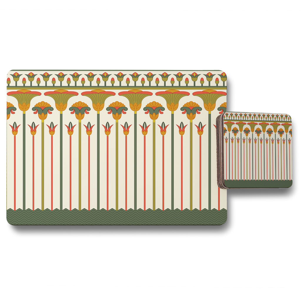 New Product Egyptian Ornament (Placemat & Coaster Set)  - Andrew Lee Home and Living