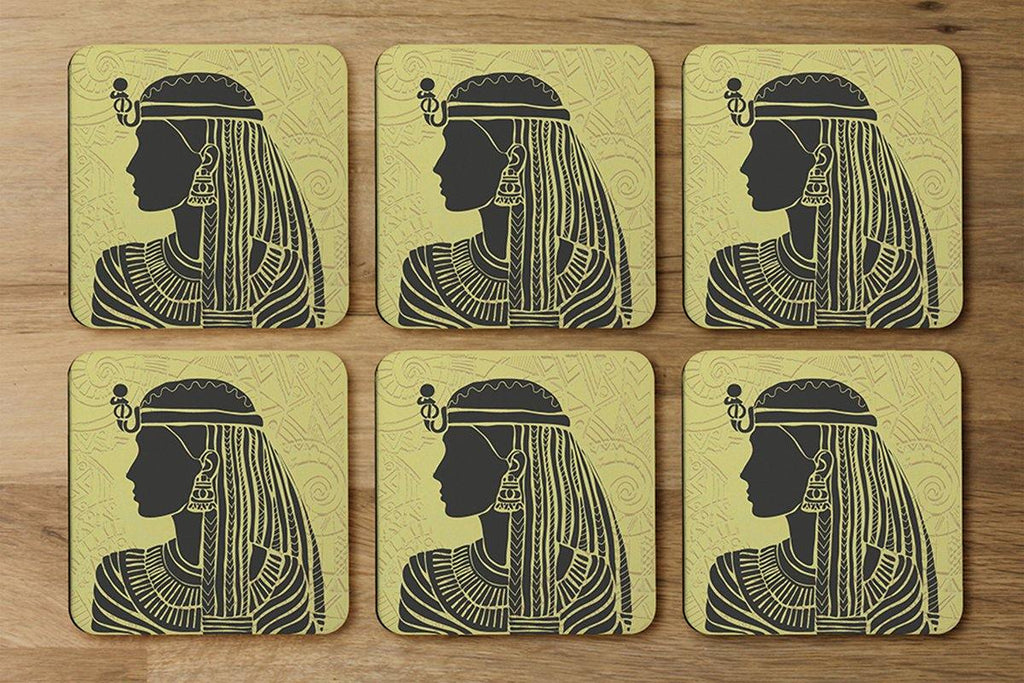 Egyptian Women on Yellow (Coaster) - Andrew Lee Home and Living