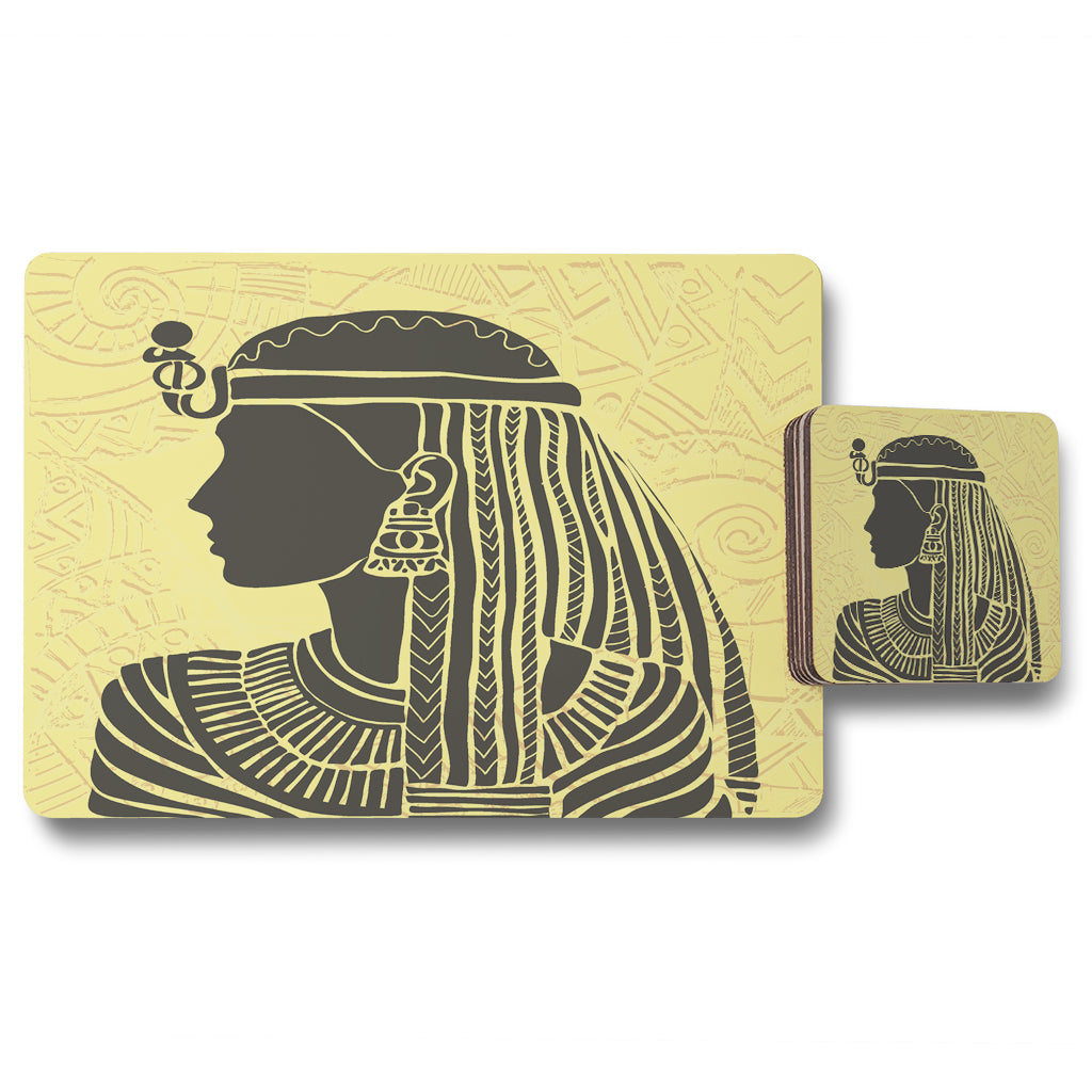 New Product Egyptian Women on Yellow (Placemat & Coaster Set)  - Andrew Lee Home and Living