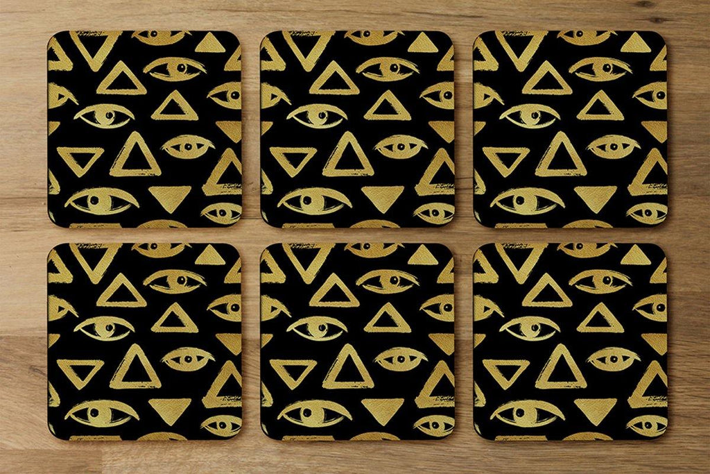 Eyes & Pyramids (Coaster) - Andrew Lee Home and Living