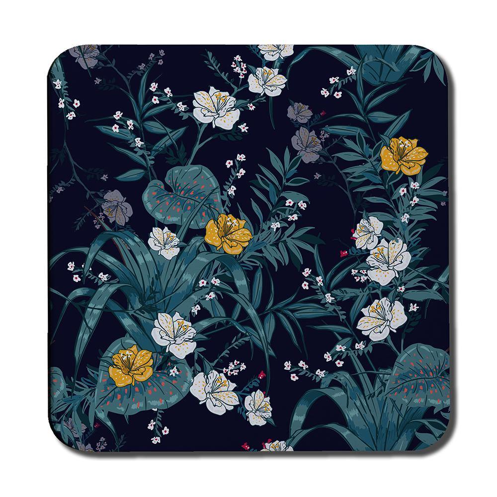 Blue & Yellow Flowers (Coaster) - Andrew Lee Home and Living