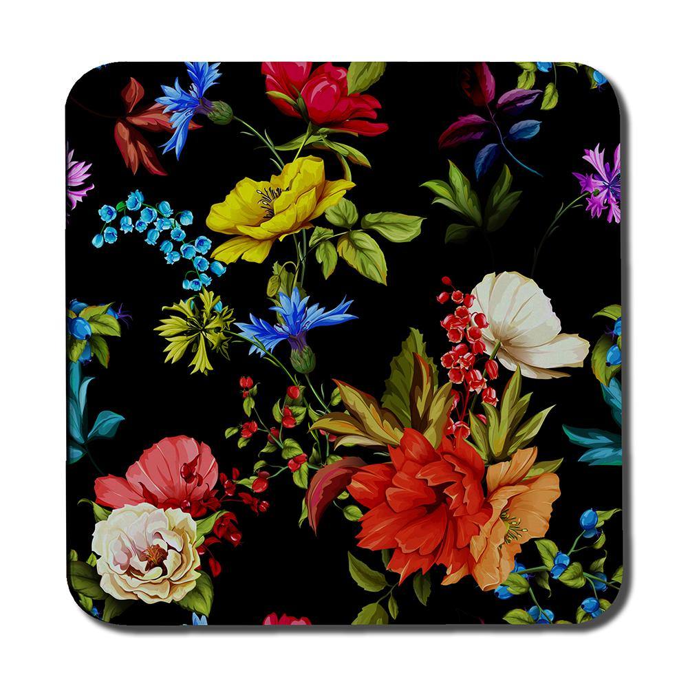 Bright Vibrant Flowers (Coaster) - Andrew Lee Home and Living