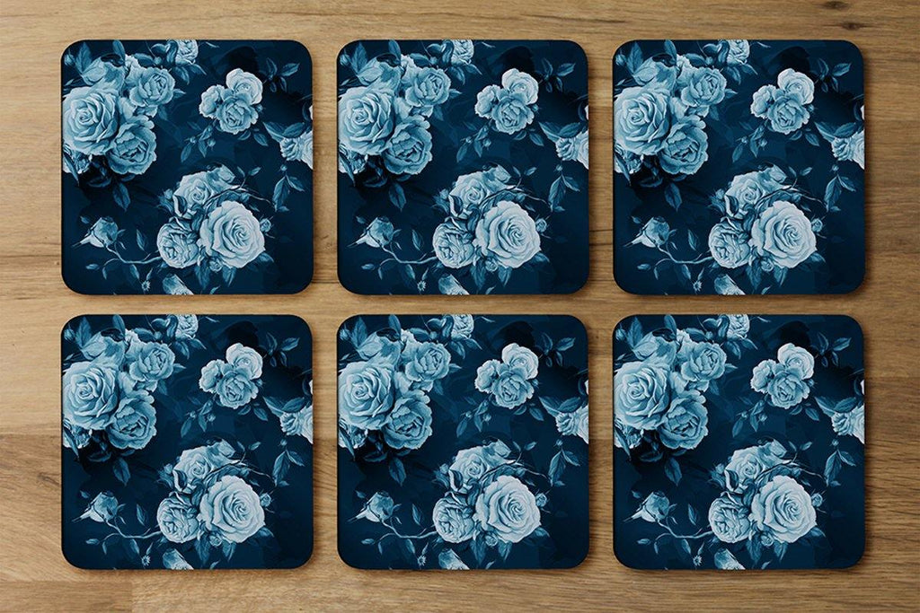 Winter Blue Roses (Coaster) - Andrew Lee Home and Living
