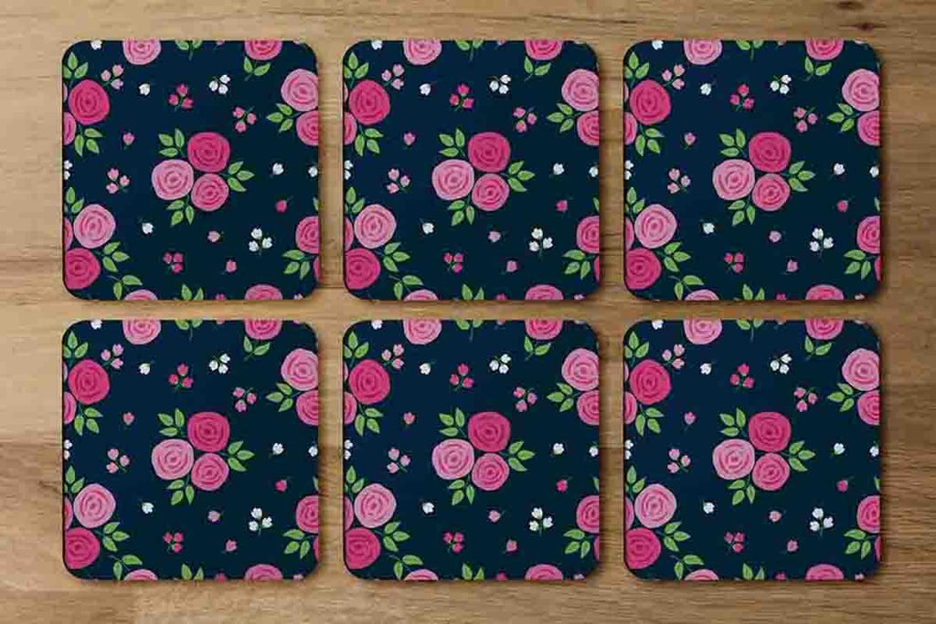 Rose Bud Pattern (Coaster) - Andrew Lee Home and Living