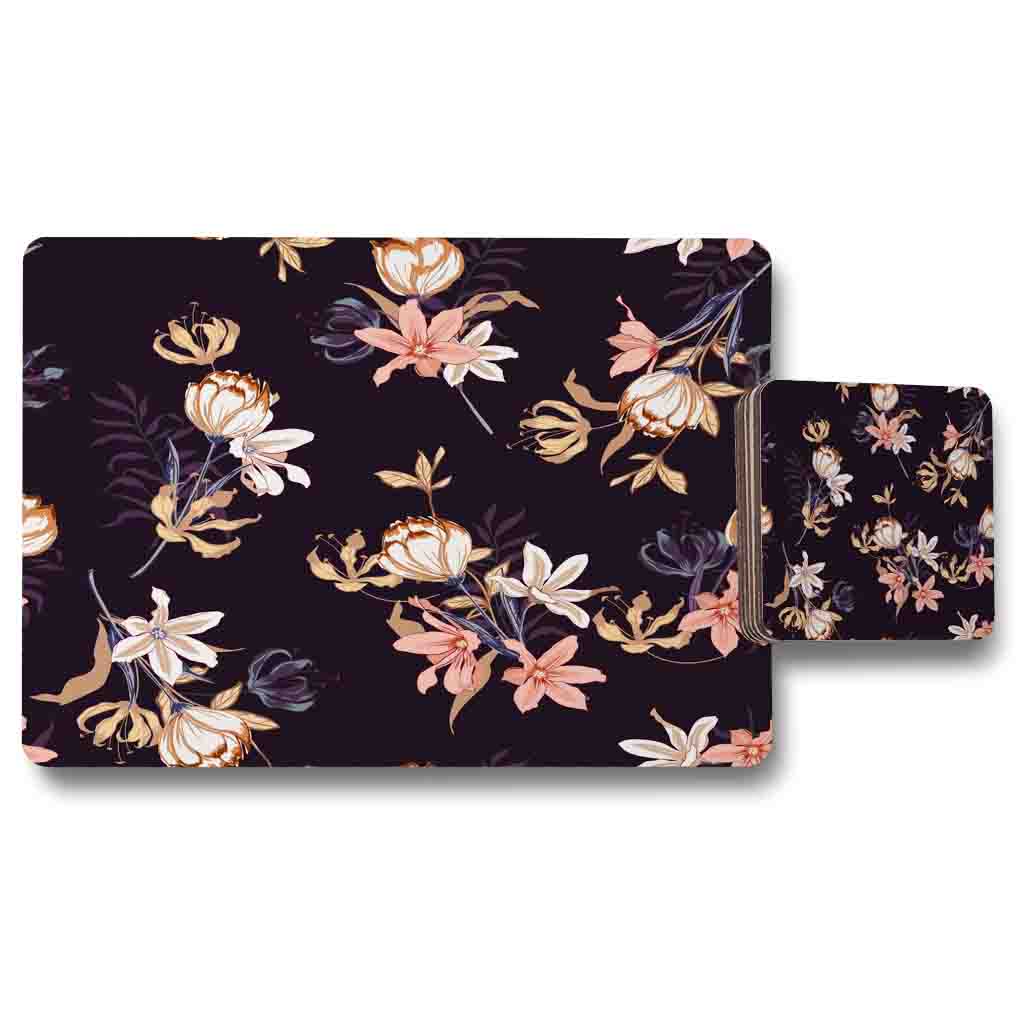 New Product Blossoming Flowers (Placemat & Coaster Set)  - Andrew Lee Home and Living
